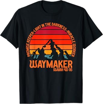 Waymaker Vintage Promise Keeper Miracle Worker Christian T-Shirt