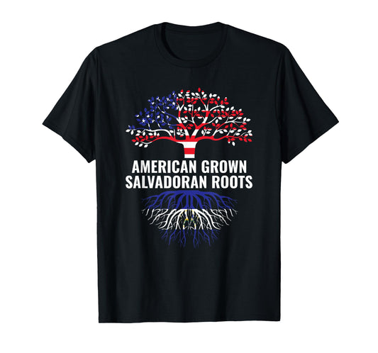 American Grown Salvadoran Roots El Salvador Salvadorian T-Shirt