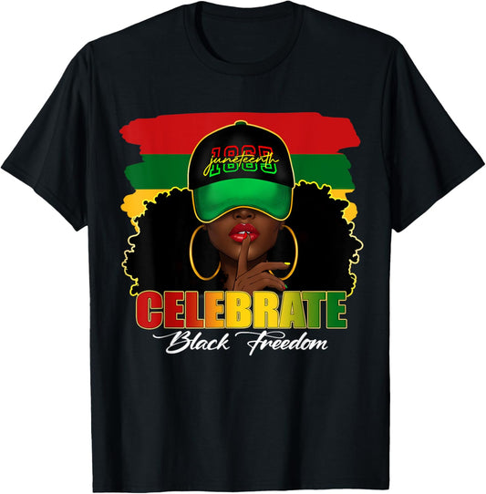 Juneteenth 1865 Celebrate Black Freedom Black Women T-Shirt