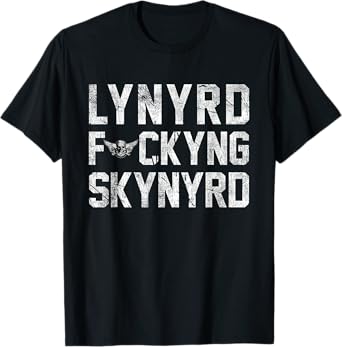 Lynyrd Skynyrd F kyng Epic Southern Band Classic Rock Logo T-Shirt
