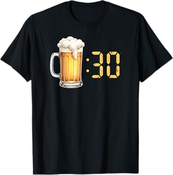Funny Beer O'clock Humor Beer Time Drinking Team Matching T-Shirt