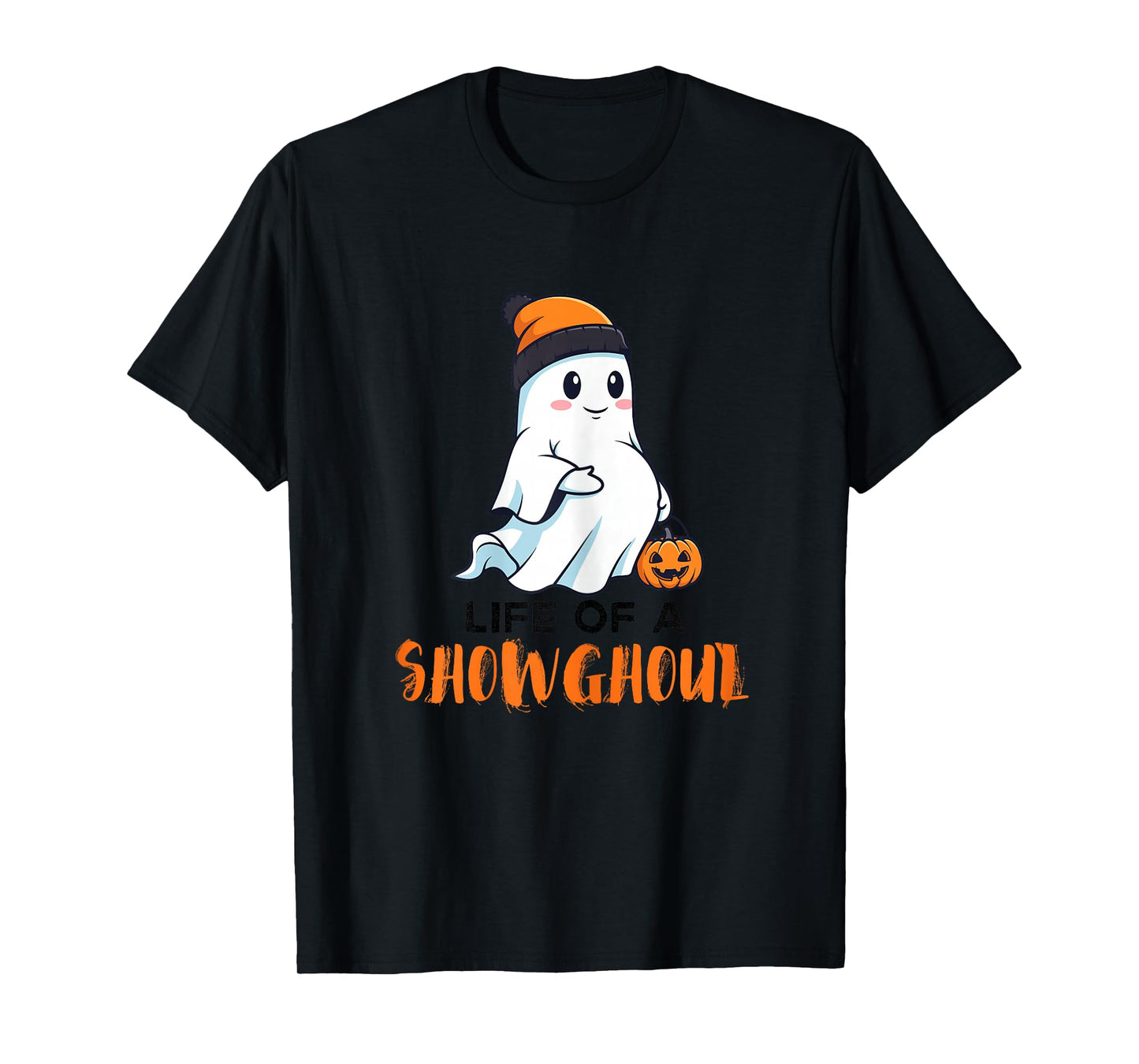 Fan Pregnant-Ghost Halloween-Pregnancy Showghoul Cute Life T-Shirt