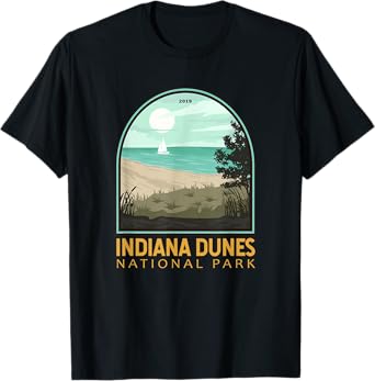 Indiana Dunes National Park Vintage Emblem T-Shirt