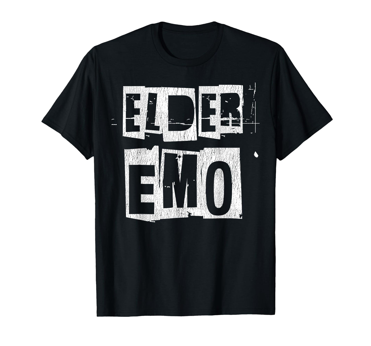 Elder Emo Funny Emo Phase Funny Punk Rocker Aesthetic T-Shirt