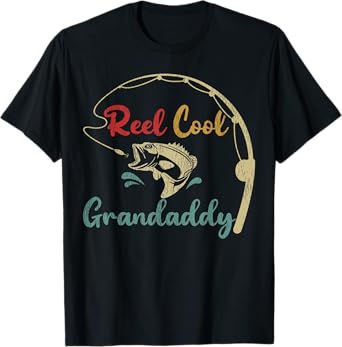 Fisherman Grandaddy Funny Reel Cool Grandaddy Fishing T-Shirt