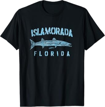 JCombs: Islamorada, FL, Great Barracuda (Distressed) T-Shirt