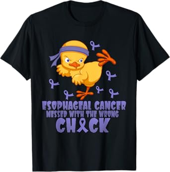 Esophageal Cancer Messed With The Wrong Chick T-Shirt