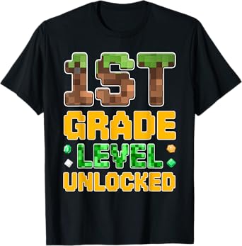 Back to School 1st Grade Boys Gamer First Day of First Grade T-Shirt