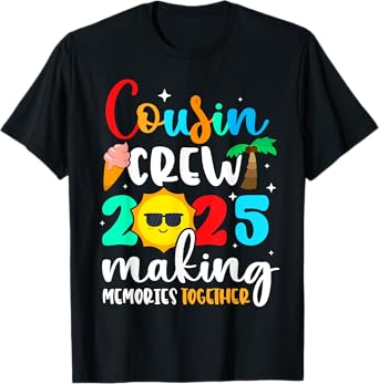 Cousin crew 2025 Summer Vacation Beach Family Trips Matching T-Shirt