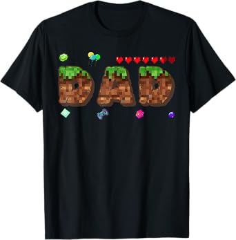 Mom And Dad Of The Birthday Boy Pixel Game Matching Family T-Shirt