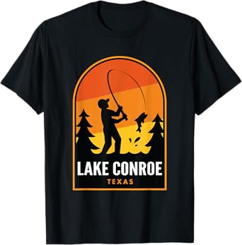 Lake Conroe Texas Fishing T-Shirt