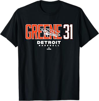Name Number City Riley Greene 31 Detroit Baseball MLBPA T-Shirt
