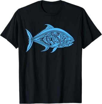 Ulua Fishing Native Hawaiian Tshirt - Hawaiian Tribal T-Shirt