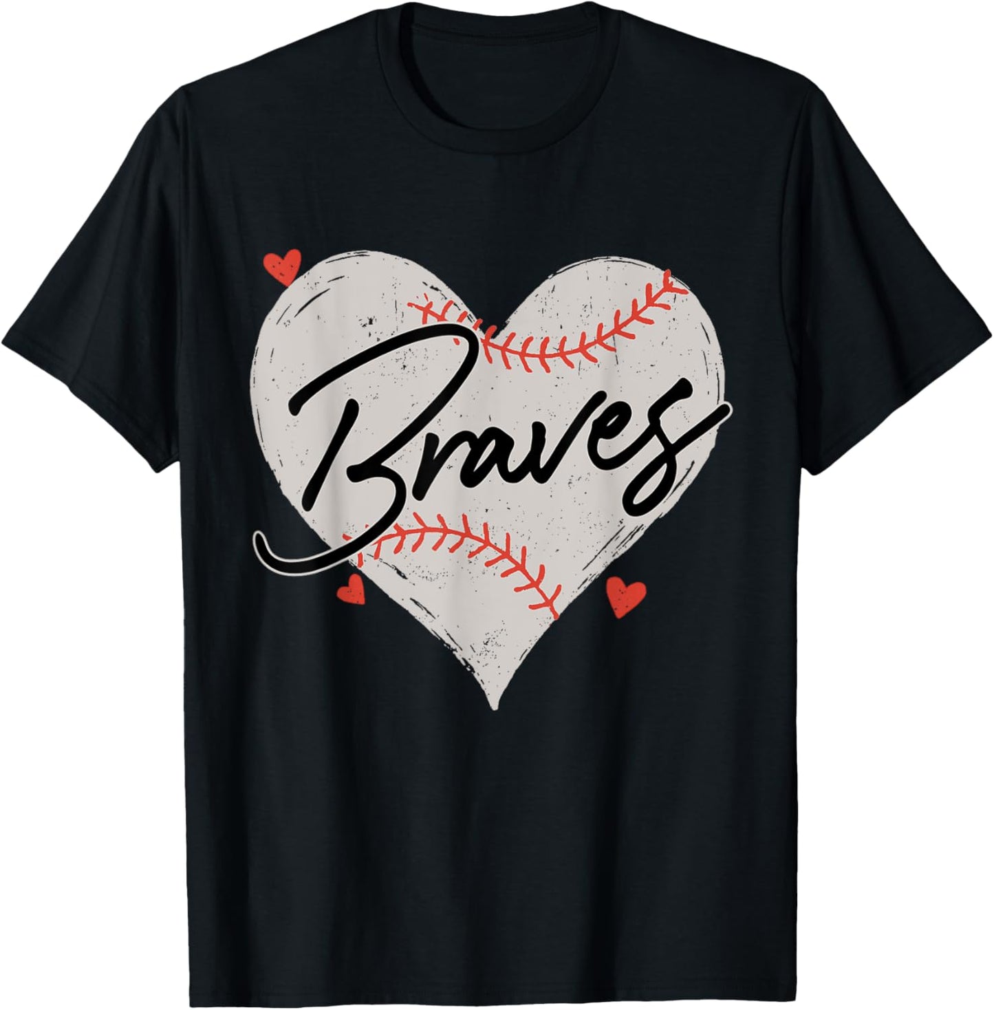 Vintage Heart Retro Brave Name Styles For Men Women Kids T-Shirt