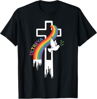 DeColores Cursillo Rainbow Rooster Catholic T-Shirt