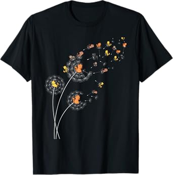 Dandelion Cat lovers Cat fans Flower Power Dandelions T-Shirt