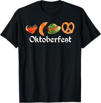 Oktoberfest Beer Drinking Doodles German Prost Pretzel Women T-Shirt