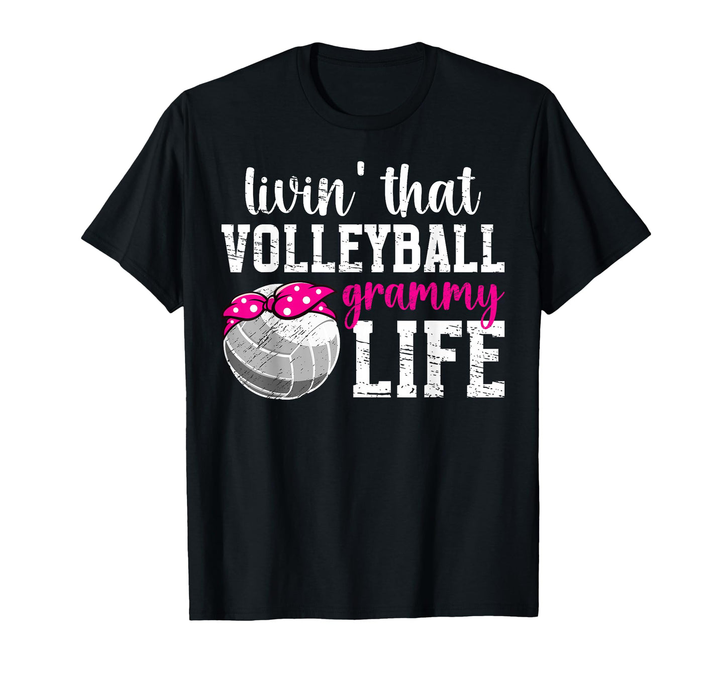 Volleyball Grammy Life Grandma Grammy Of A Volleyball Player T-Shirt