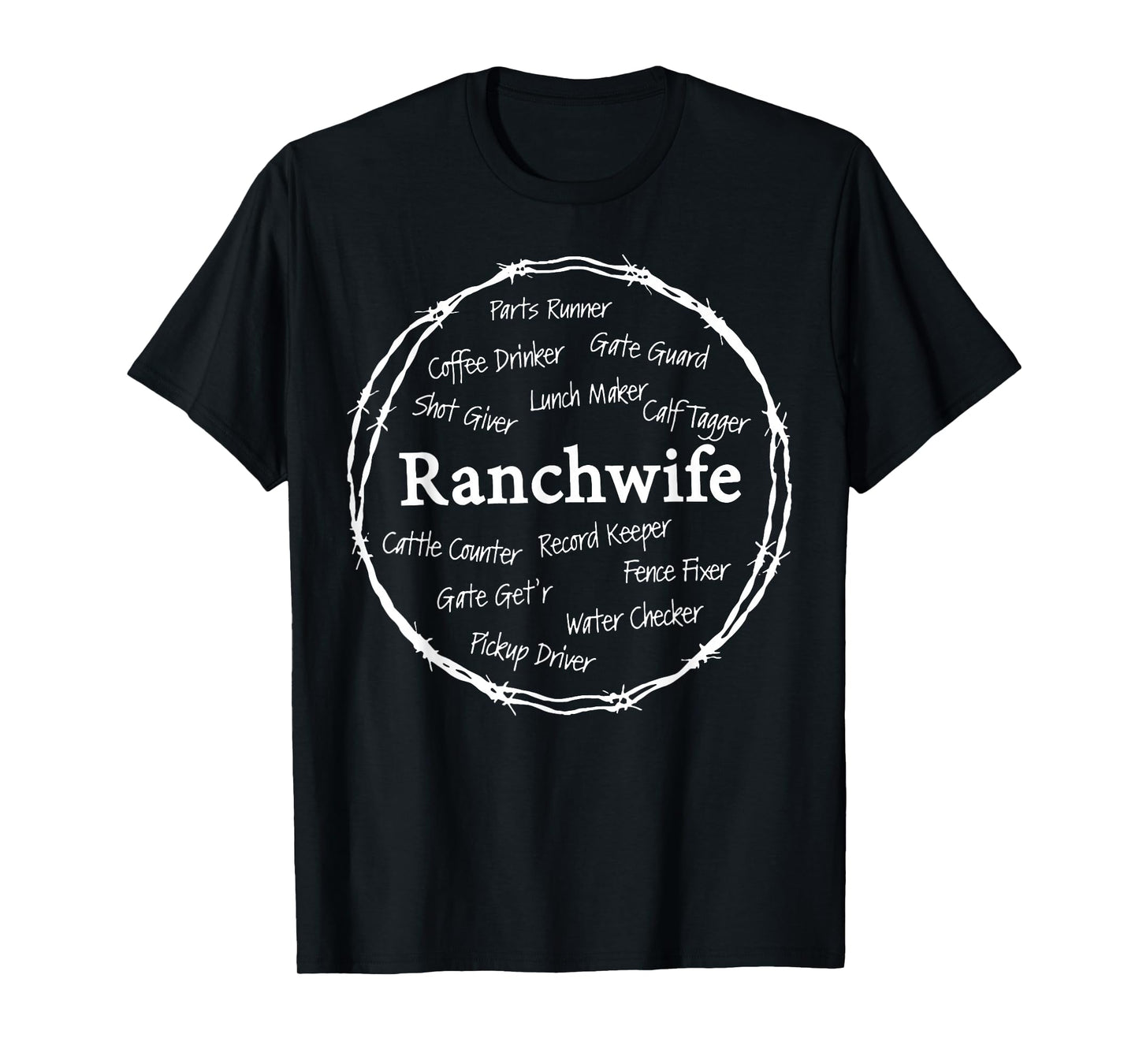 Ranch Wife Farm Wife Country Men Women Farmer Farming T-Shirt