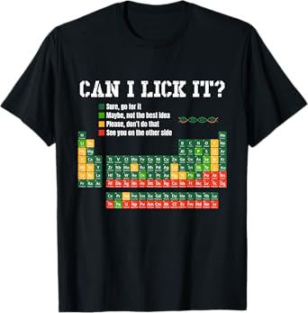 Can I Lick It Funny Periodic Table Of Elements T-Shirt