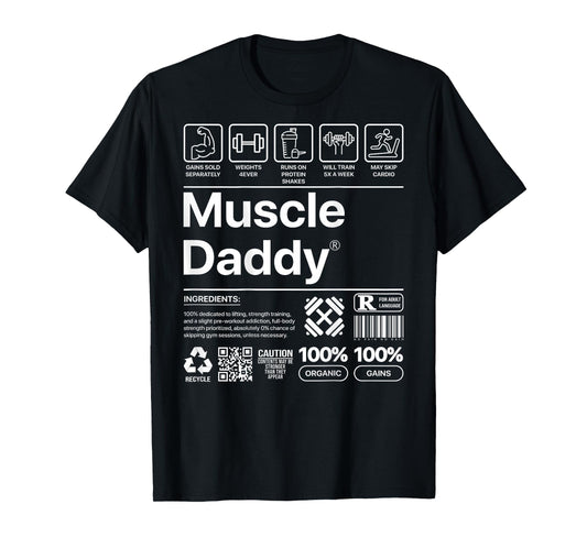 Funny Muscle Daddy For Workout Gym lover and Bodybuilder T-Shirt