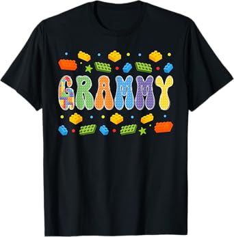 Grammy Building Bricks Block Master Builder Matching T-Shirt