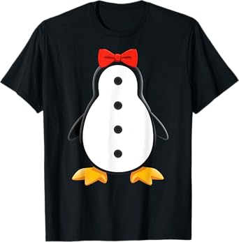 Penguin Body Tuxedo Halloween Costume T-Shirt