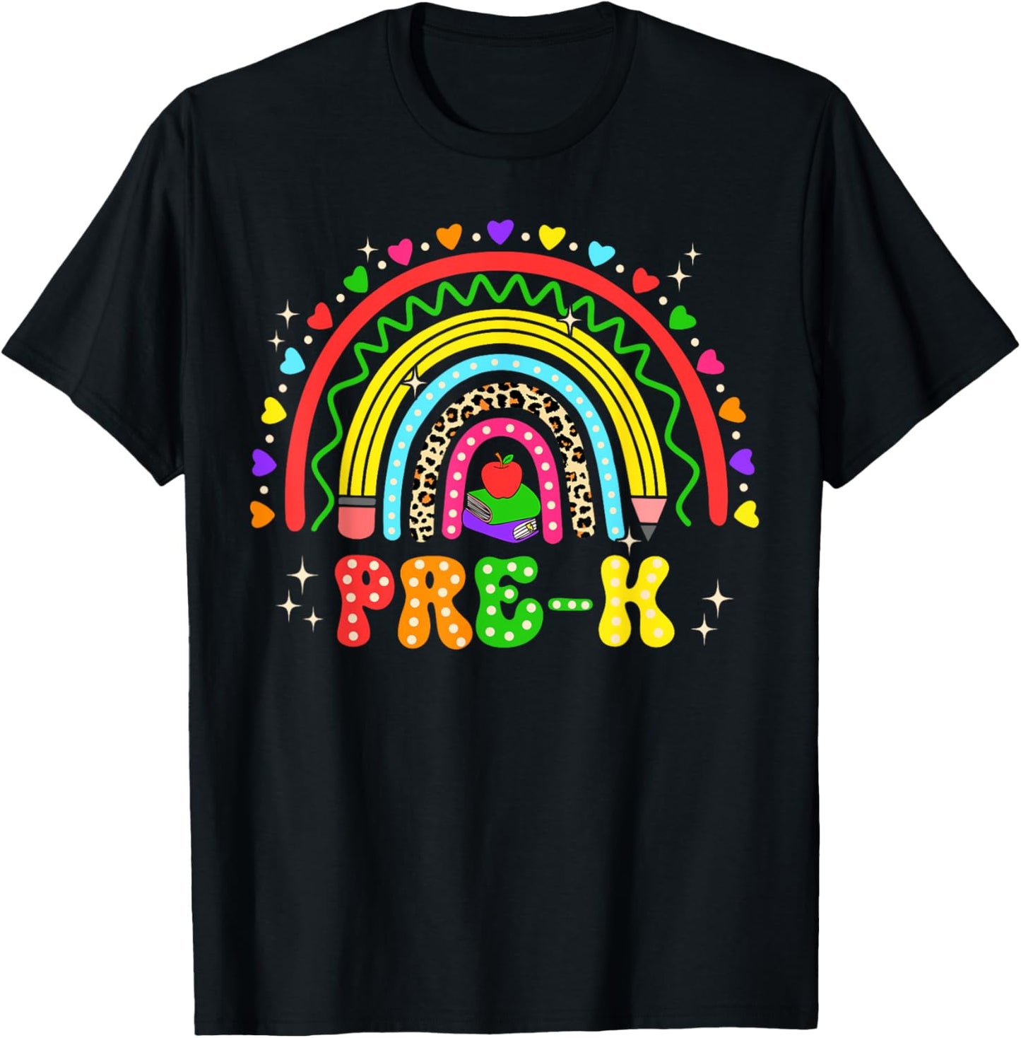 Groovy Pre-k Back To School Rainbow Teacher Boy Girl Kids T-shirt by TeeBrew