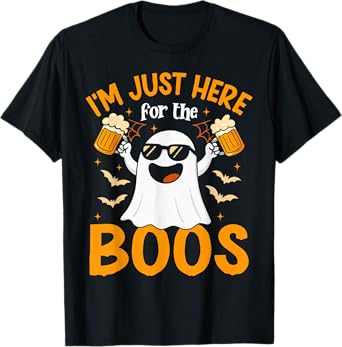 Ghost Beer Halloween Party Drinking Costume Gift T-Shirt