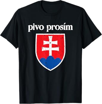 Beer Please Slovak Slovakia Flag Pride Pivo, Prosím T-Shirt