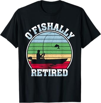 Fisherman Retirement Party Retired Fisher Lure Fishing T-Shirt