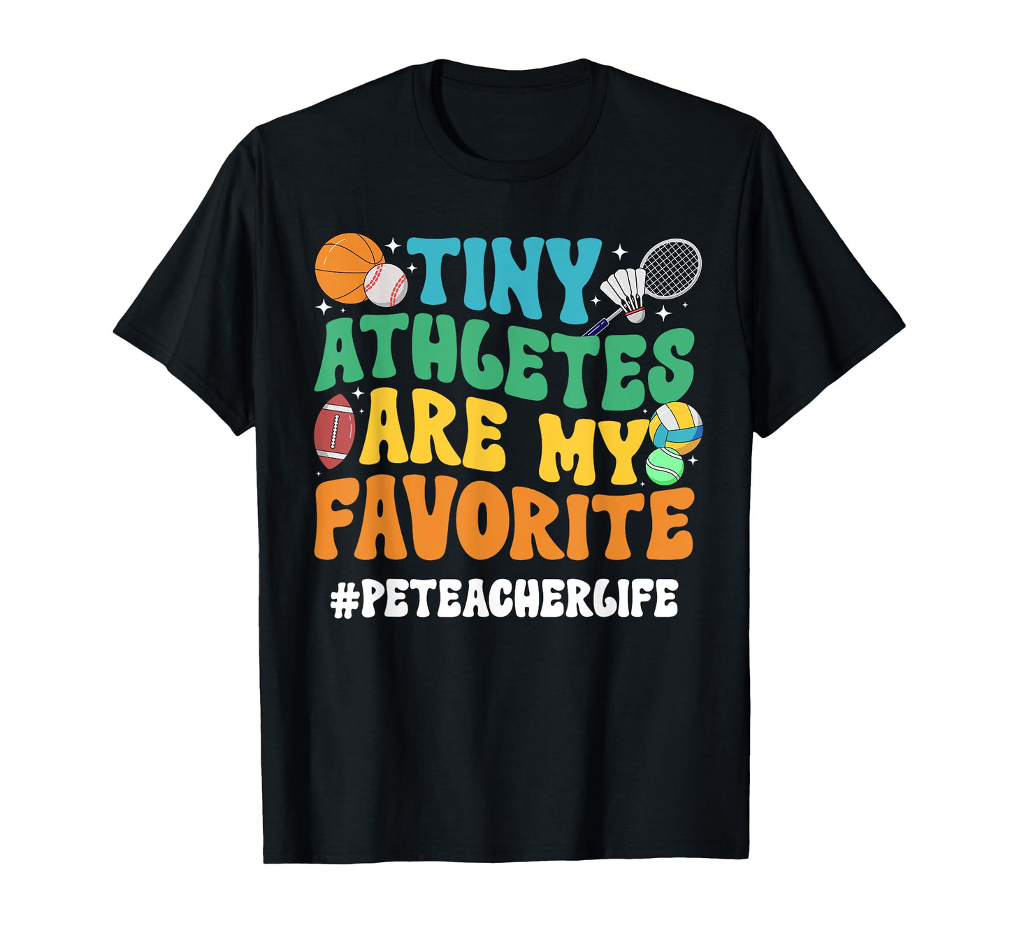 PE Teacher Life Physical Education Teacher Groovy T-Shirt