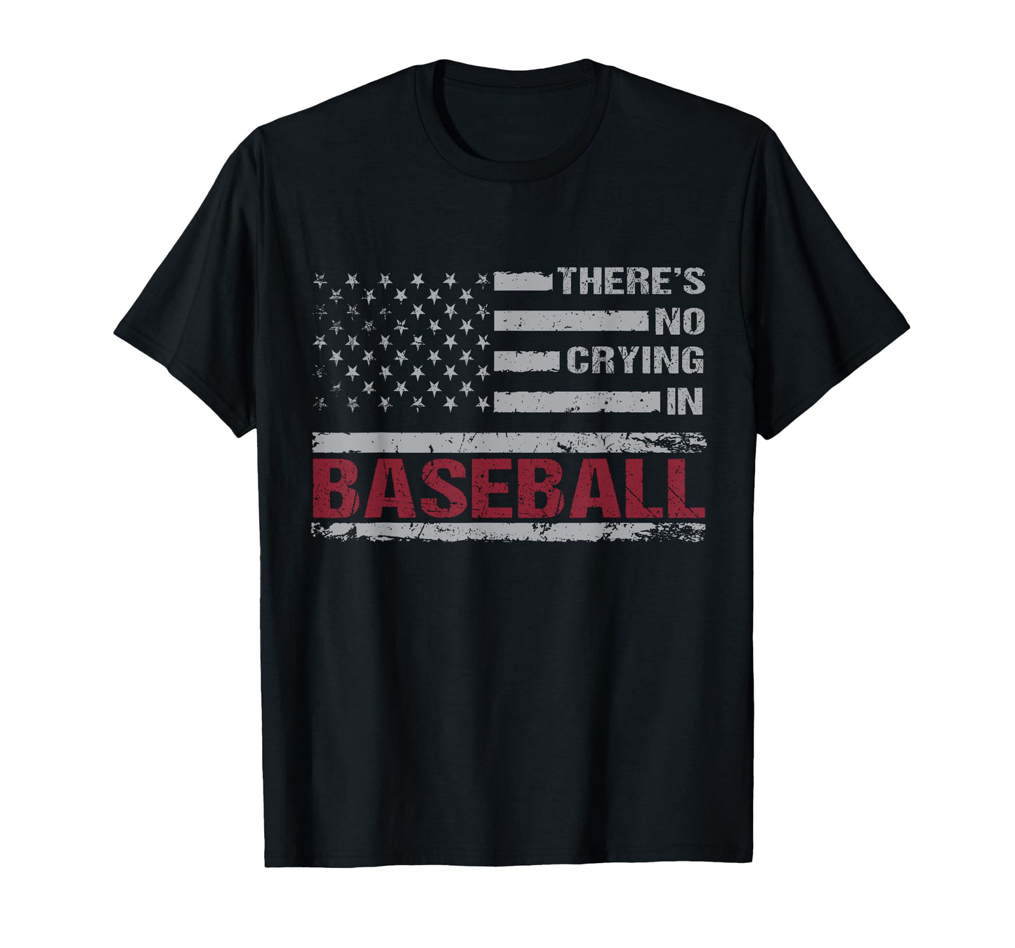 There Is No Crying In Baseball Funny Game Day Baseball Mom T-Shirt