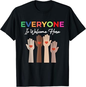 Everyone Is Welcome Here Idaho Teacher T-Shirt