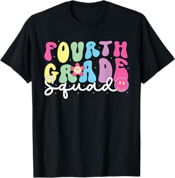 4th Grade Squad Fourth Teacher Student Team Back To School T-Shirt