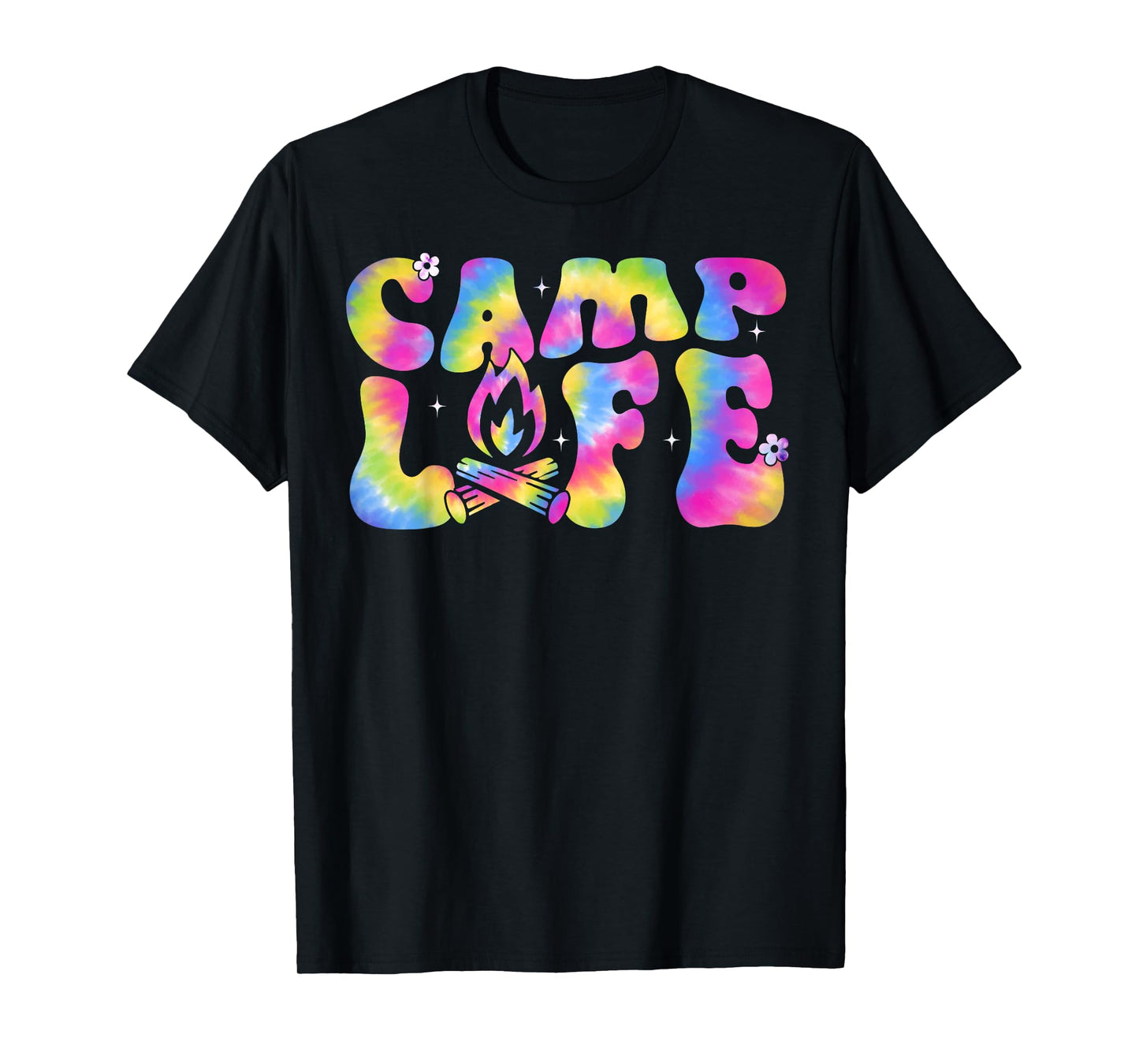 Summer Camp Life Camping Summer Tie Dye Groovy Men Women T-Shirt