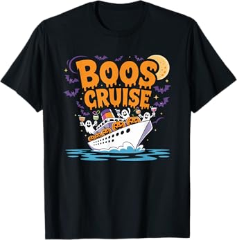 Halloween Party Wine Beer Drinking Boos Cruise T-Shirt