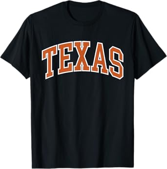 Vintage Texas Orange Men Texas Women Retro Classic TX Tee T-Shirt