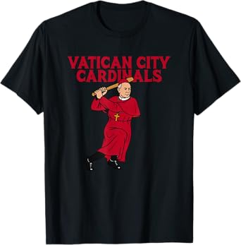 Vatican City Cardinals Funny Catholic Pope Sports Parody T-Shirt