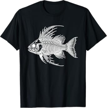 Vintage Dead Fish Bones, Fish and Shark Bones, Fishing T-Shirt