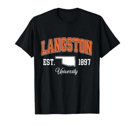 Langston Vintage Arch Athletic Sports Tee for Men Women T-Shirt