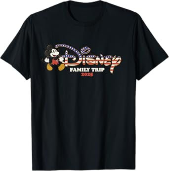 Disney Family Trip 2025 Mickey Mouse USA Vacation Matching T-Shirt
