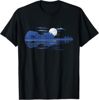 Geigen Shirts fr Violinisten Violin Landscape Sea Violinists T-Shirt