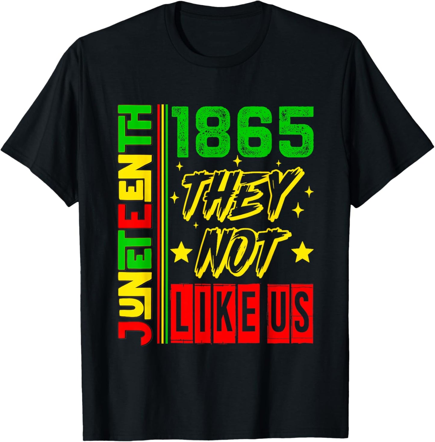 They Don't Like Us Women Freedom Black Juneteenth 1865 Pride T-Shirt