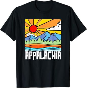 Appalachia Artistic Nature & Mountains Vintage Graphic T-Shirt