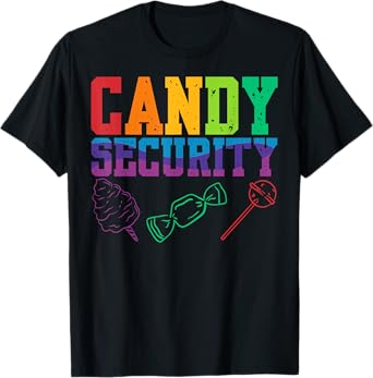 Candy Security Candyland Halloween Costume Kids Teens Adult T-Shirt