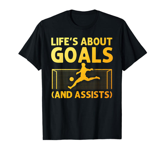 Funny Soccer Art for Boys Girls Men Women Gag Soccer Player T-Shirt