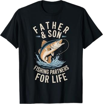 Father & Son Fishing Partners For Life T-Shirt