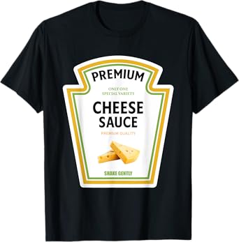 Cheese Sauce Halloween Condiment Costume Party Matching T-Shirt