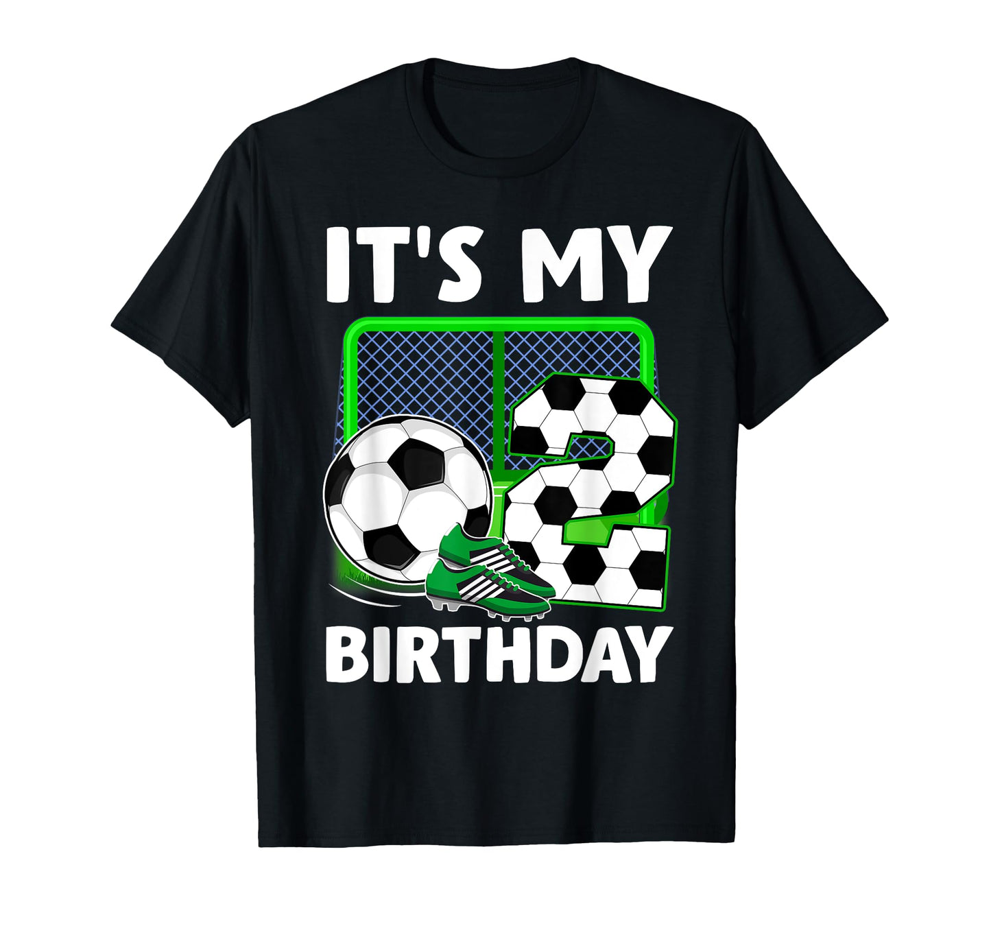 It's My 2nd Soccer Party 2 Year Old Birthday Soccer Boy T-Shirt